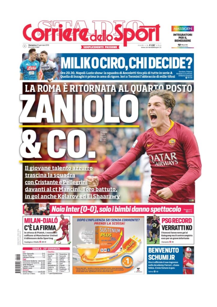 Rassegna Bianconera di domenica 20 gennaio 2019 4 T4 9