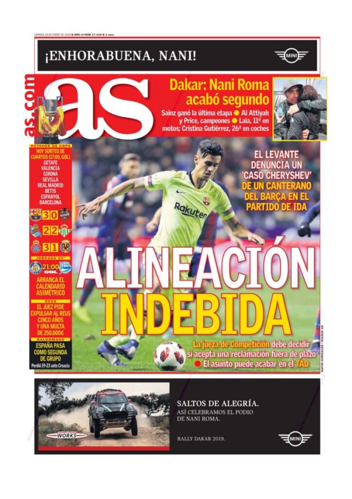 Rassegna bianconera di venerdì 18 gennaio 2019 6 T6 8