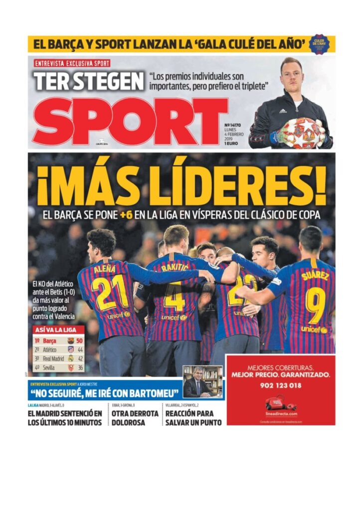 Rassegna Bianconera di lunedì 4 febbraio 2019 2 T2 3