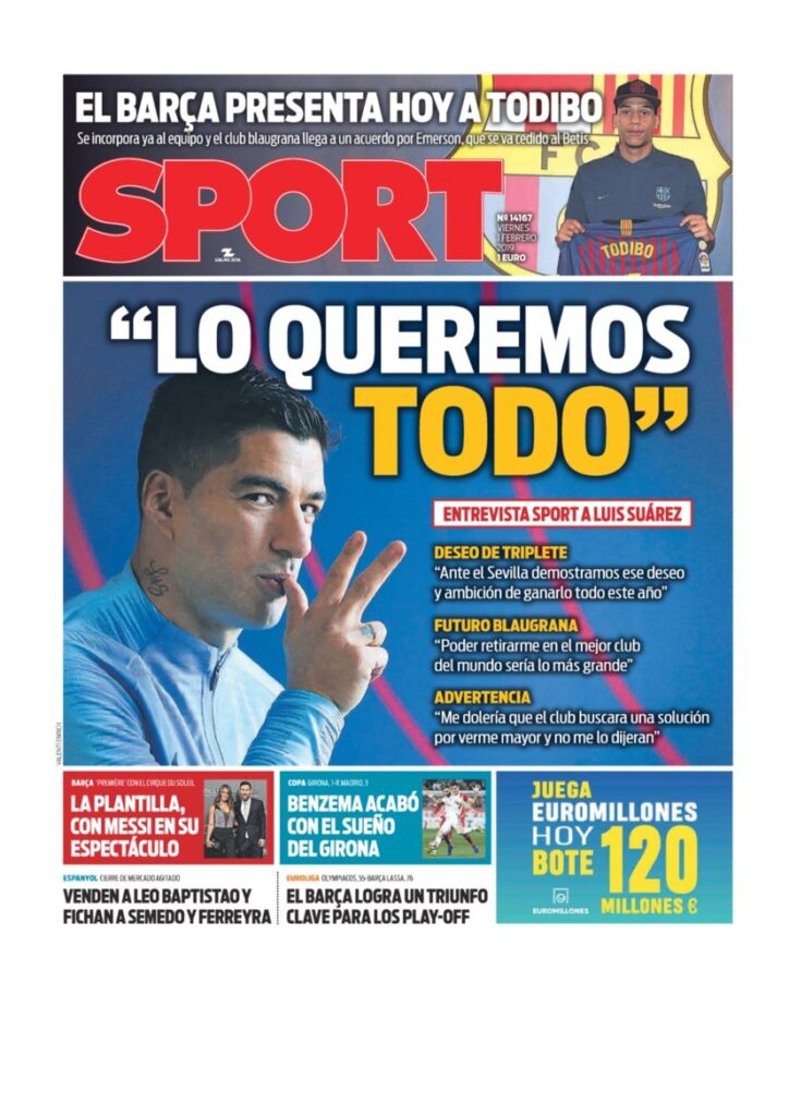 Rassegna Bianconera di venerdì 1 febbraio 2019 2 T2