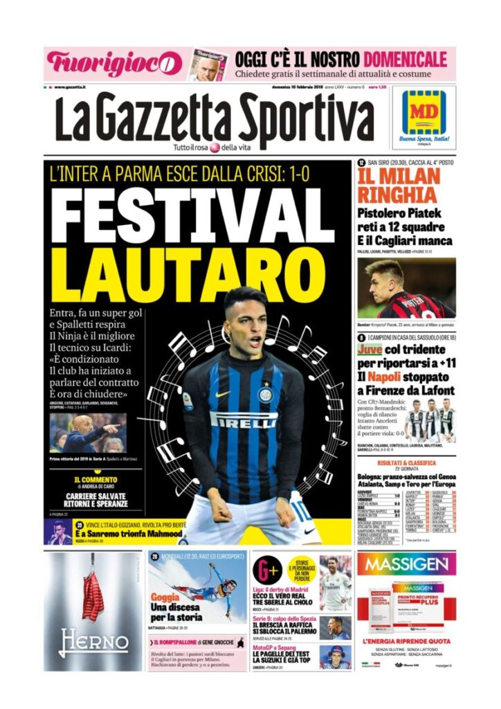 Rassegna Bianconera di domenica 10 febbraio 2019 2 T2 9