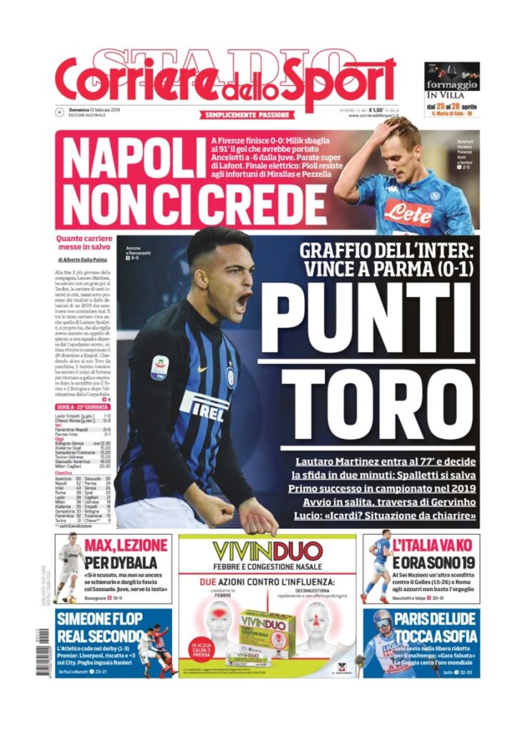 Rassegna Bianconera di domenica 10 febbraio 2019 4 T4 8