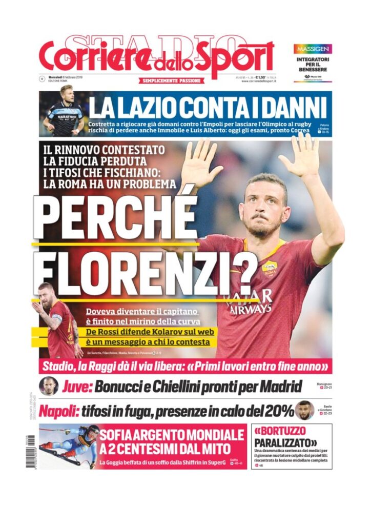 Rassegna Bianconera di mercoledì 6 febbraio 2019 4 T5 2