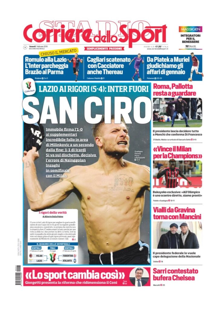 Rassegna Bianconera di venerdì 1 febbraio 2019 6 T6