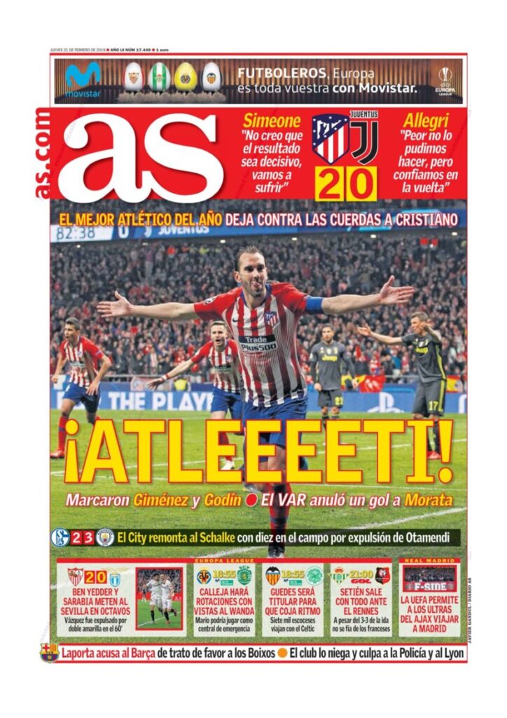 Rassegna Bianconera di giovedì 21 febbraio 2019 8 T8 2