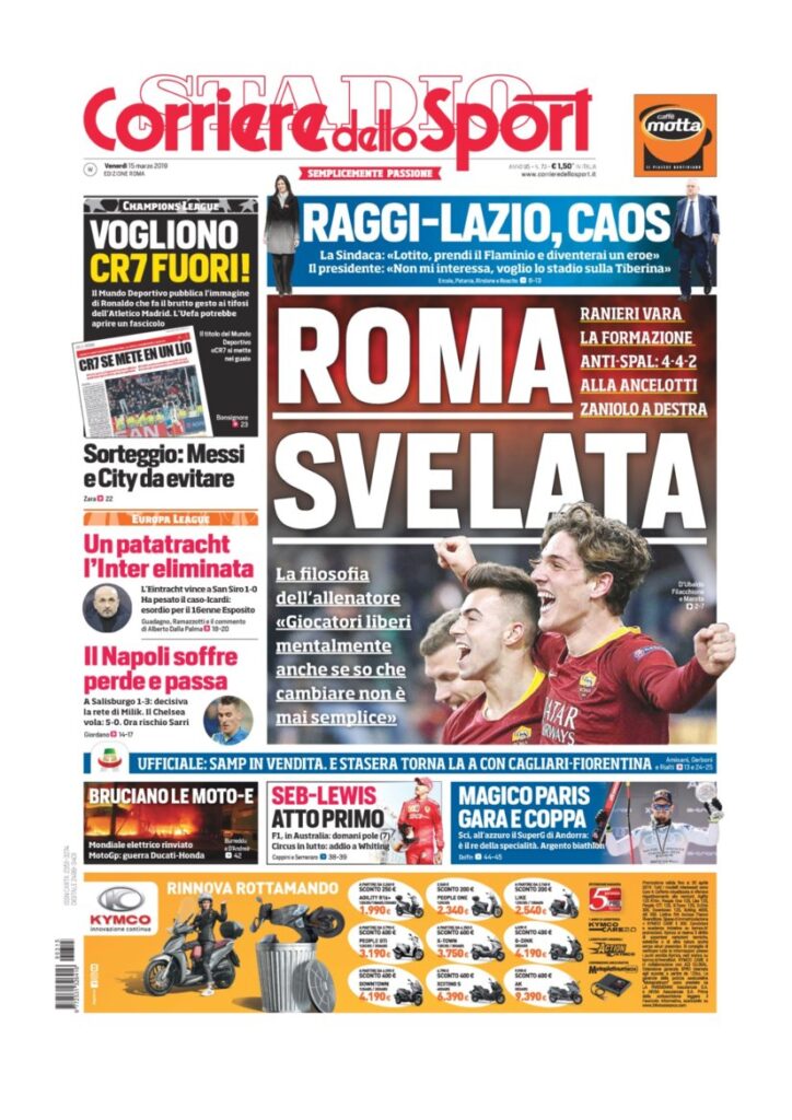 Rassegna Bianconera di venerdì 15 marzo 2019 3 T3 2