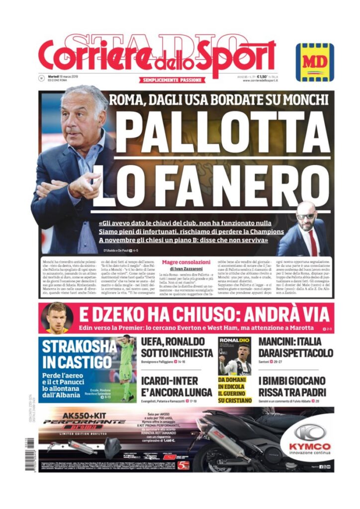 Rassegna Bianconera di martedì 19 marzo 2019 5 T6 3