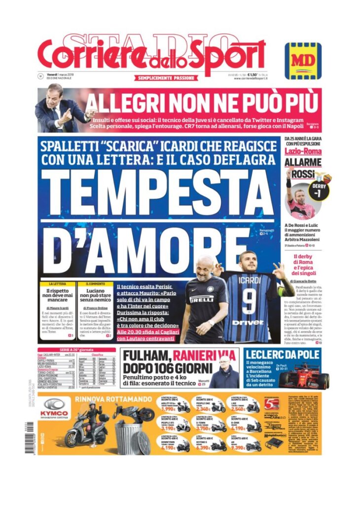 Rassegna Bianconera di venerdì 1 marzo 2019 6 T7