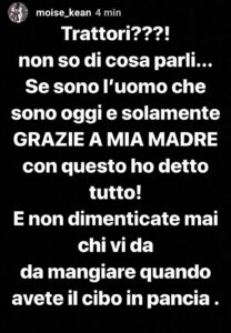 Kean sbotta col padre, duro messaggio social - FOTO 39 WhatsApp Image 2019 03 27 at 19.07.00