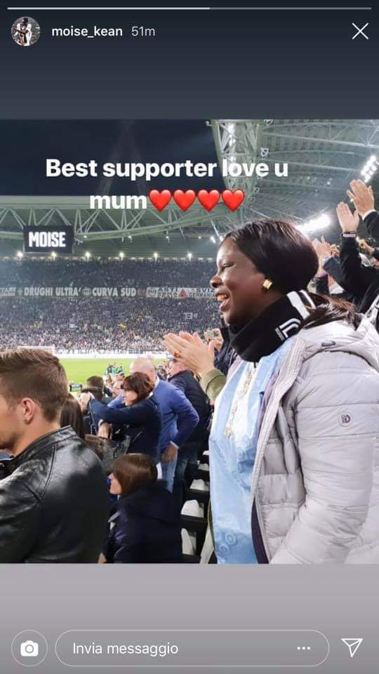 Kean e la dedica col cuore: «Sei la tifosa migliore» - FOTO 39 instagram kean