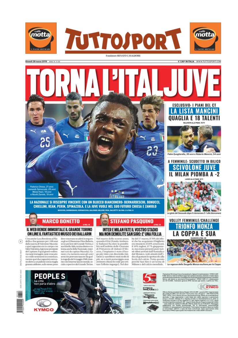 Rassegna Bianconera di giovedì 28 marzo 2019 36 t1 5