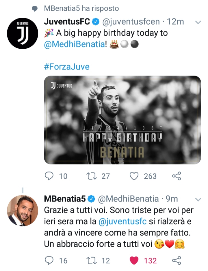 Compleanno Benatia: «Sono triste, ma la Juve tornerà a vincere » - FOTO 39 20190417 112848