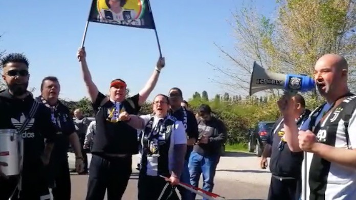 Verona Juventus Women: primi cori davanti allo stadio dei tifosi bianconeri - VIDEO 36 tifosi juventus women 2