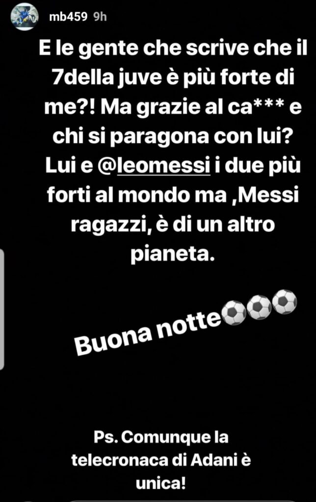 Balotelli provoca ancora: «La telecronaca di Adani è unica» - FOTO 39 balotelli instagram 2