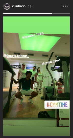 Cuadrado non si ferma: in palestra per ritrovare la forma migliore - FOTO 39 cuadrado