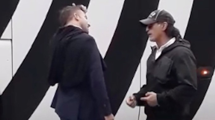 Roma-Juve, Del Piero osserva l'arrivo dei bianconeri - VIDEO 36 del piero