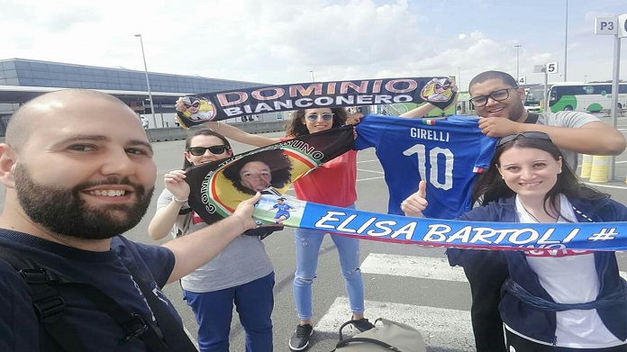 Italia-Brasile, il gruppo Dominio Bianconero a Valenciennes 36 dominio bianconero mondiale francia
