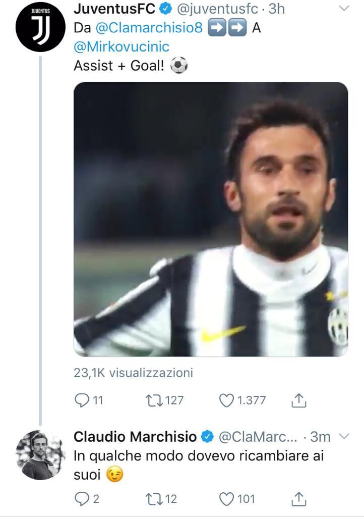 Marchisio, assist a Vucinic: «Dovevo ricambiare» - FOTO 39 marchisio vucinic