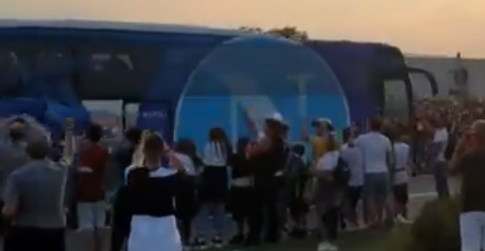 Pullman Napoli: l'arrivo dei partenopei all'Allianz Stadium - VIDEO 38 Pullman Napoli