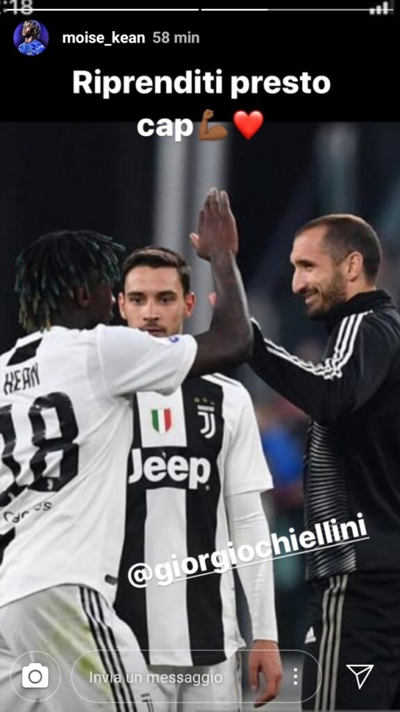 Infortunio Chiellini: tanti messaggi d'affetto per il Capitano della Juve - GALLERY 51 kean