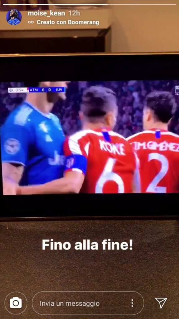 Kean non dimentica la Juve: «Fino alla fine» - FOTO 39 Screenshot 20190919 083609 Instagram