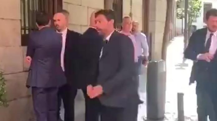 Atletico Madrid Juve: l'arrivo del presidente Agnelli al pranzo Uefa - VIDEO 38 agnelli