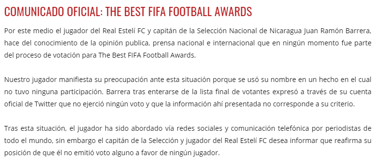 Scandalo Fifa The Best 2019, voti falsati: le testimonianze - FOTO 49 juan barrera fifa the best
