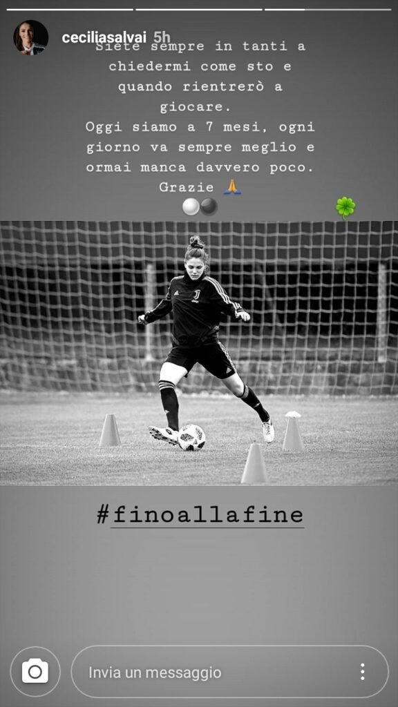 Juventus Women, Salvai conta i giorni del rientro: «Manca davvero poco...» - FOTO 39 salvai