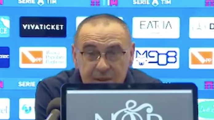 Sarri: «Grande margine di crescita, ma buttiamola dentro» - VIDEO 36 Sarri conferenza