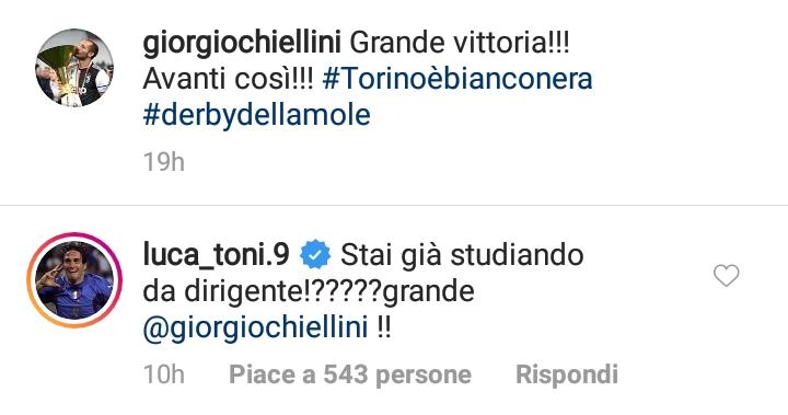 Chiellini al Derby con la dirigenza, Toni: «Stai studiando?» - FOTO 39 chellini toni