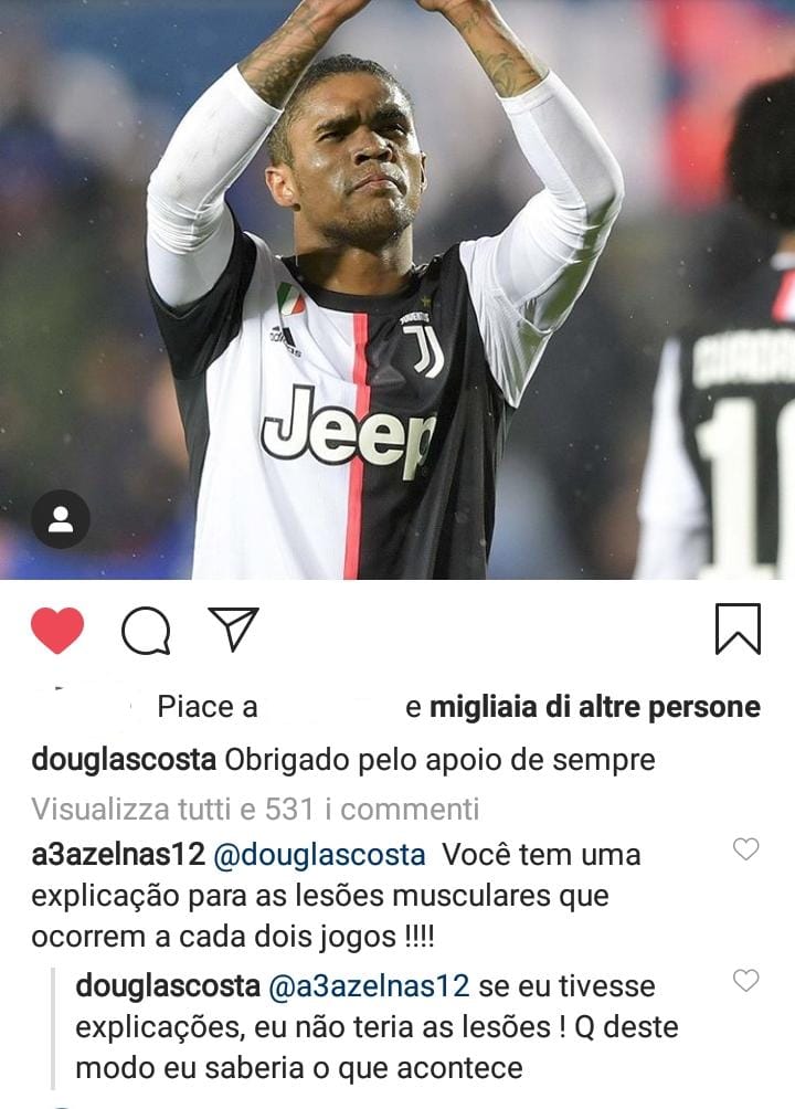 Douglas Costa: «Lesioni muscolari? Non so cosa succede» - FOTO 39 douglas costa 1