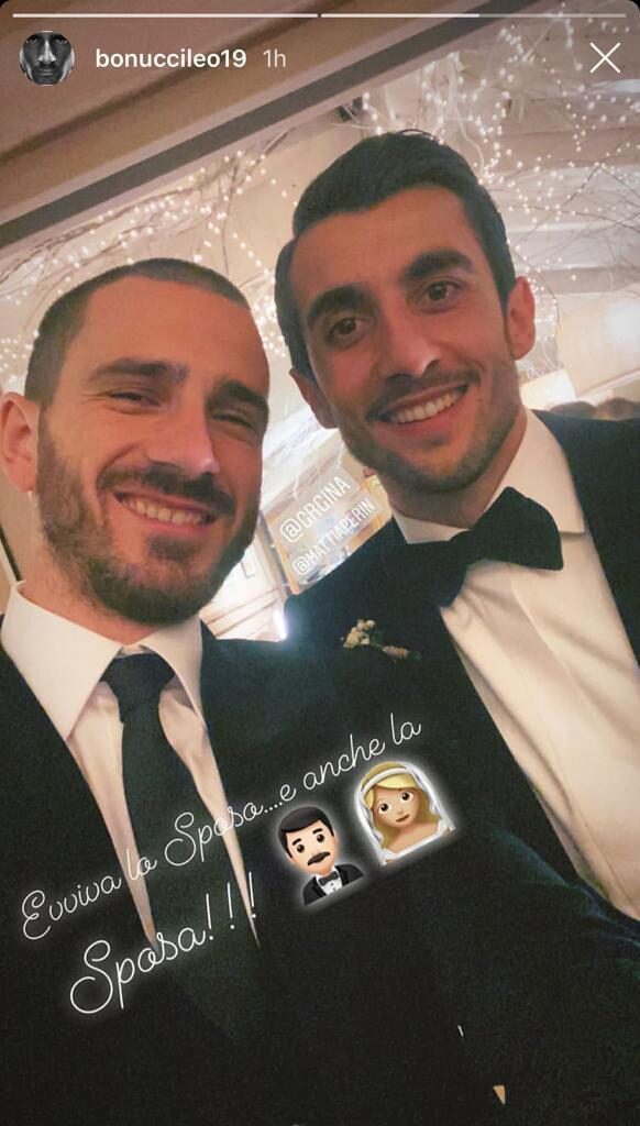 Bonucci al matrimonio di Perin: «Evviva gli sposi!» - FOTO 39 bonucci perin instagram