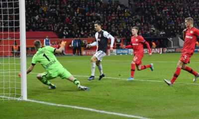 gol ronaldo juve bayer leverkusen