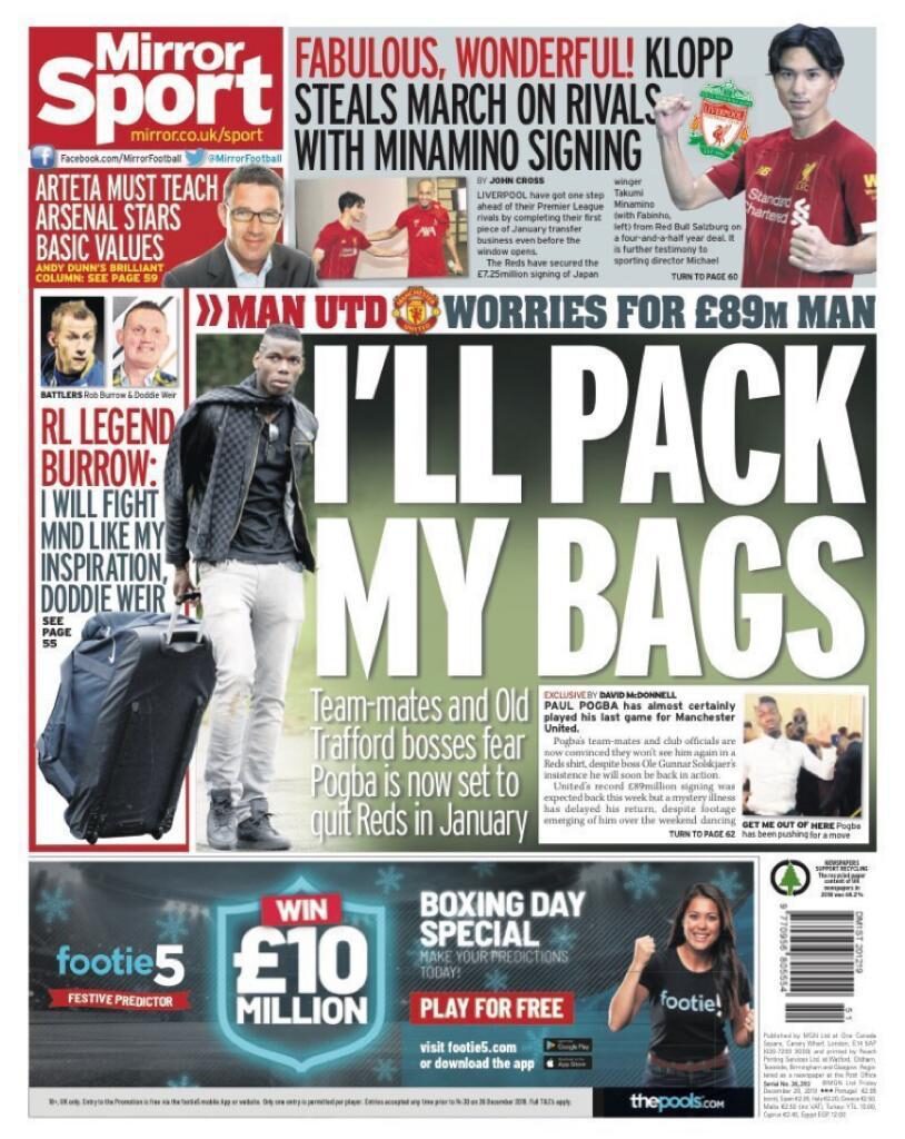 Pogba-Juve, dall'Inghilterra: lo United teme l'addio a gennaio - FOTO 39 mirror