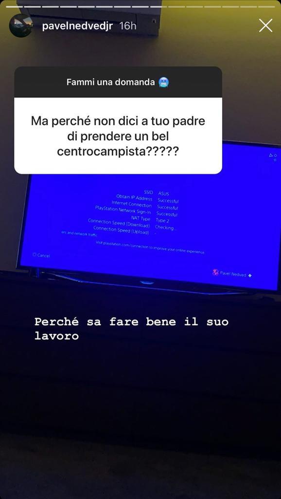 «Perché tuo padre non prende un centrocampista?». Risponde Nedved Jr 39 WhatsApp Image 2020 01 25 at 08.49.01
