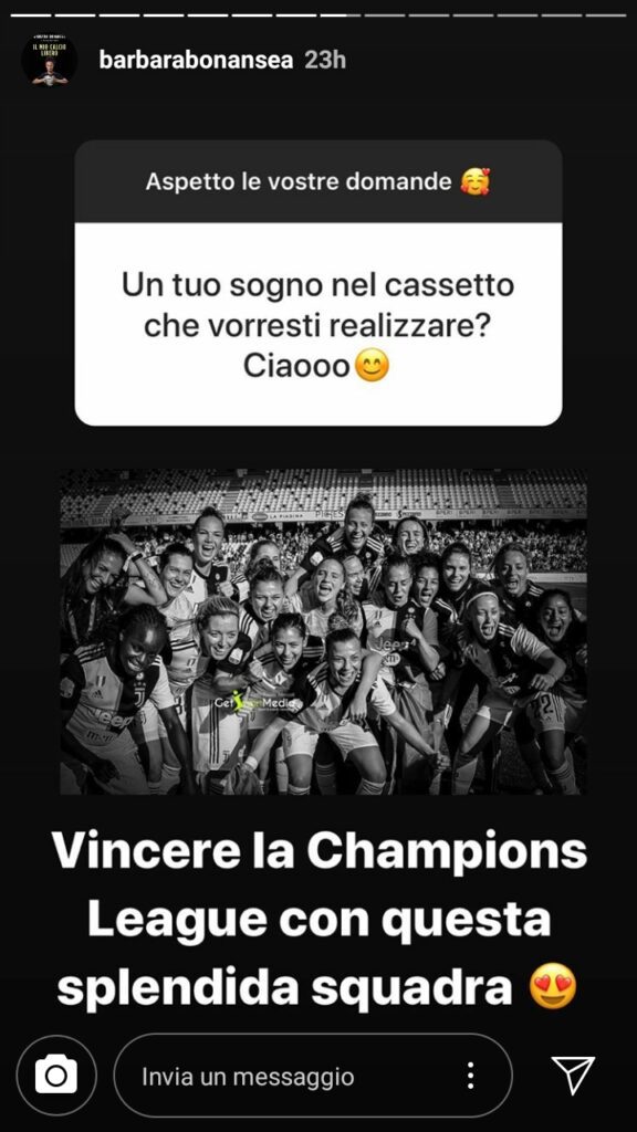 Bonansea non si pone limiti: «Voglio vincere la Champions con la Juve» 39 bonansea