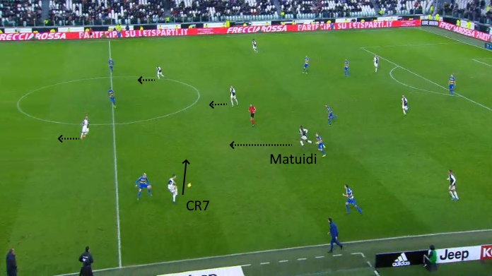 LAVAGNA TATTICA - Matuidi si muove bene, ma è impreciso tecnicamente 36 juve parma matuidi