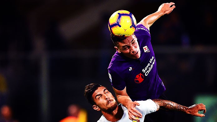 Fiorentina Genoa, ammonito Milenkovic: il difensore salta la Juve 36 milenkovic pellegrini fiorentina roma novembre 2018