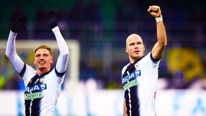 Nuytnick: «Tutti conoscono la Juve, ma possiamo vincere» 36 stryger nuytinck esultanza udinese dicembre 2017