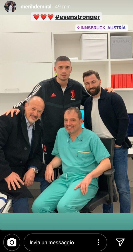 Demiral posa con il dottor Fink: «Sempre più forte» - FOTO 39 demiral crociato