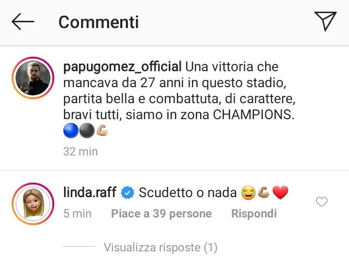 Atalanta in zona Champions, la moglie di Gomez scherza: «Scudetto o niente» - FOTO 39 gomez scudetto