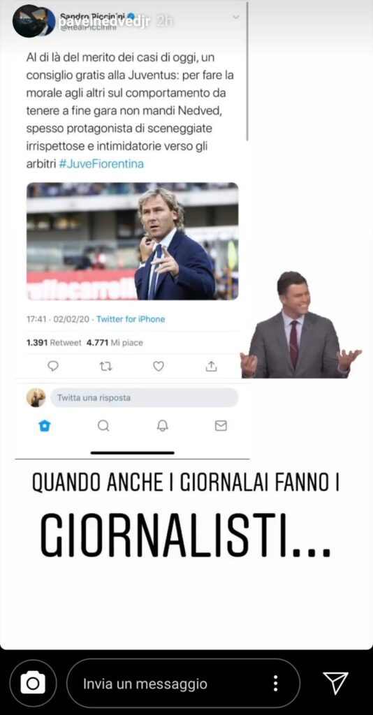 Nedved Jr attacca Piccinini: «Quando anche i giornalai fanno i giornalisti...» - FOTO 39 nedved jr
