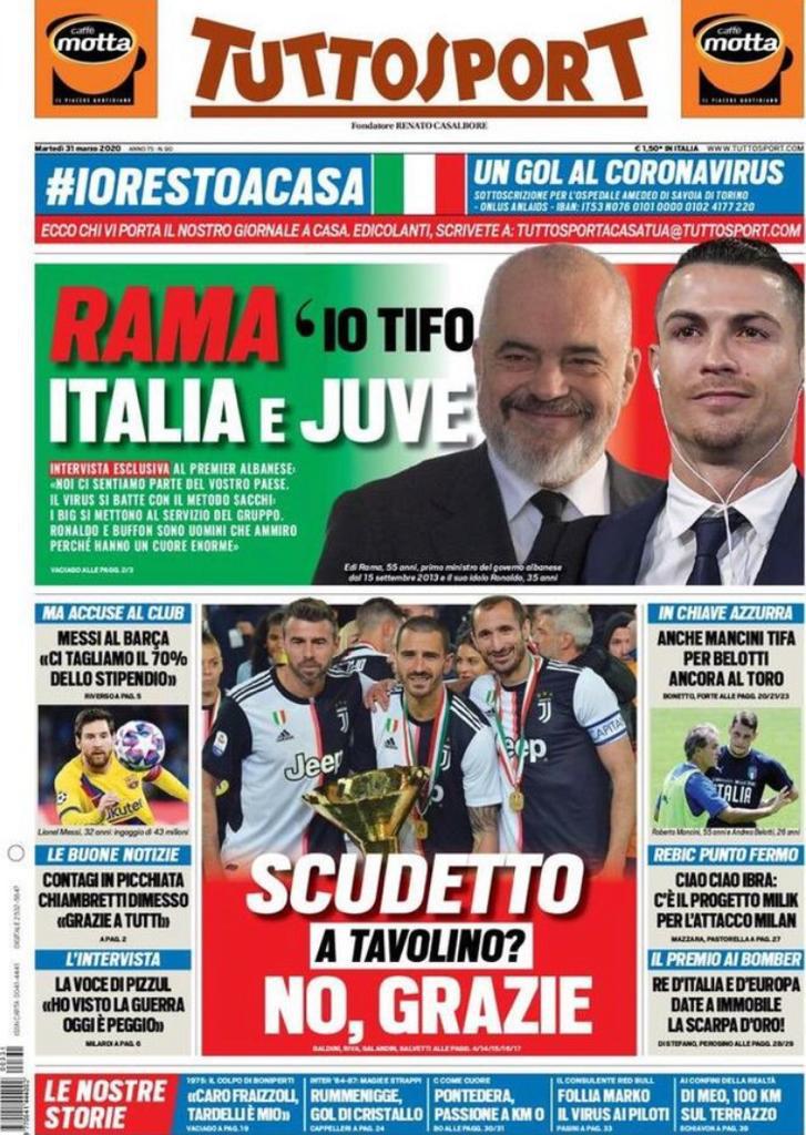 Rassegna stampa Juve: le prime pagine dei quotidiani sportivi - 31 marzo 2020 44 WhatsApp Image 2020 03 31 at 08.36.22