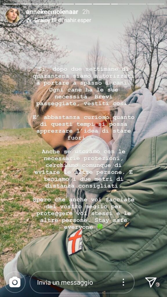 AnneKee racconta l'isolamento: «Portiamo i cani a spasso, ma evitiamo le persone» 39 annekee