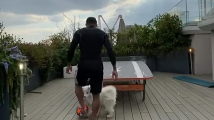 Douglas Costa gioca in terrazzo con il cane: «Questa volta ha vinto lei» - VIDEO 38 douglas costa 1