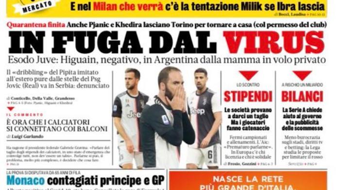 Rassegna stampa Juve: le prime pagine dei quotidiani sportivi - 20 marzo 2020 42 gazzetta 26