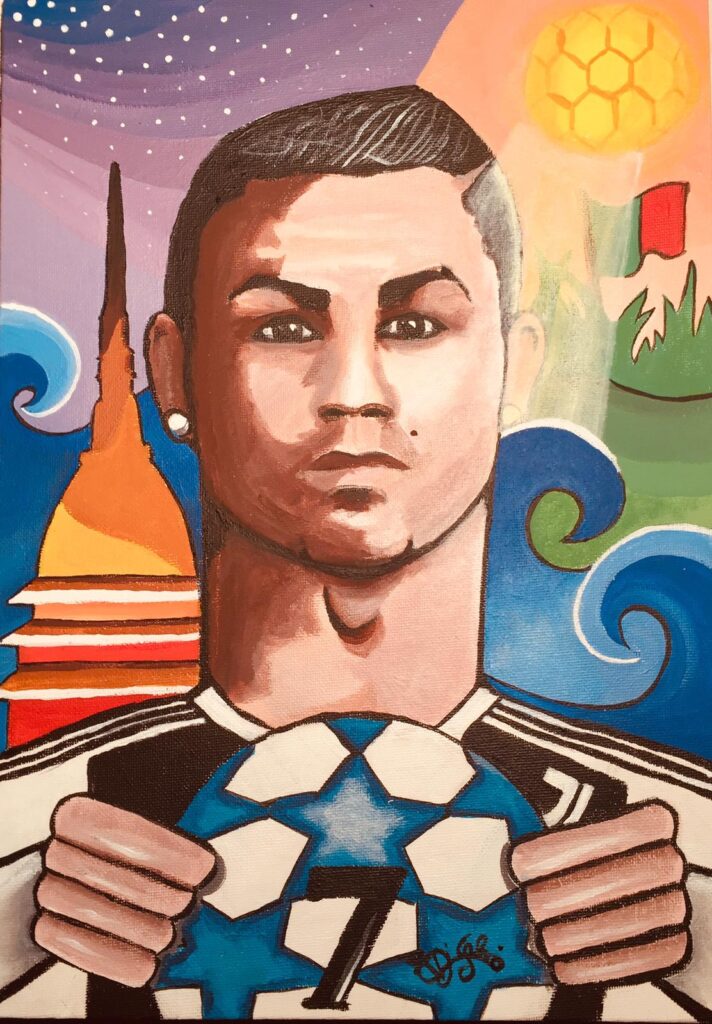 Tifosi Juve, distanti ma uniti: Annachiara e i suoi dipinti 46 ronaldo