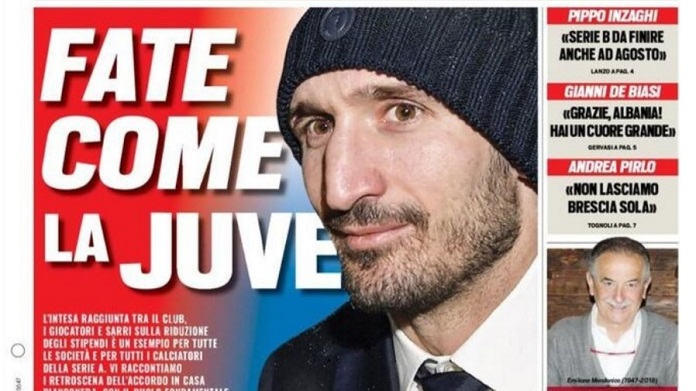 Tuttosport lancia un messaggio importante: «Fate come la Juve!» 36 ts 2