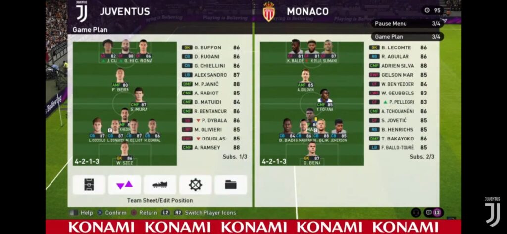Juve Monaco eSports: le scelte di formazione del match 42 Subentrati Juve Monaco