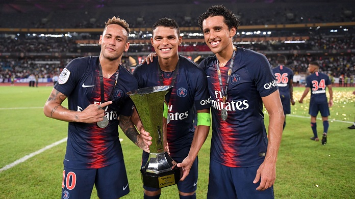 Thiago Silva consiglia Neymar: «Se lascia il Psg deve andare in quella squadra» 36 marquinhos neymar thiago silva